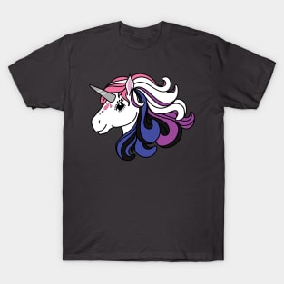 Rainbow Unicorn, Genderfluid Pride T-Shirt